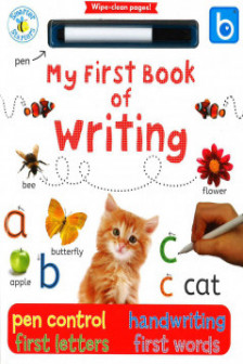 My First Book of Writing Wipe clean book Pen control Handwriting First Letter First Word