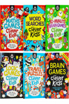 Brain Games Clever Kids 6 Books Collection Set