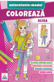 Coloreaza+autocolante Alisa