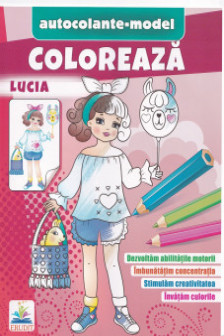 Coloreaza+autocolante Lucia