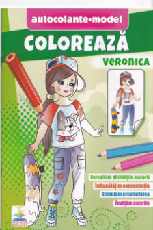 Coloreaza+autocolante Veronica