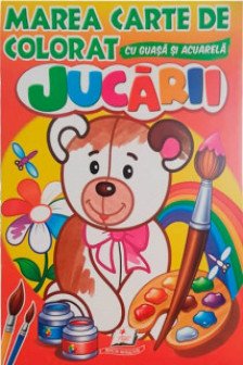 Marea carte de colorat Jucarii / Acuarela
