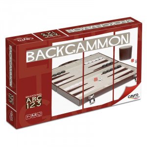 CYR7096 Joc Table Backgammon premium in geanta de piele