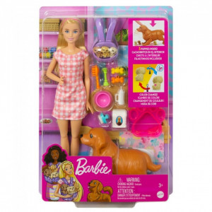 HCK75 Set de joc Barbie „Catelusi nou-nascuti”