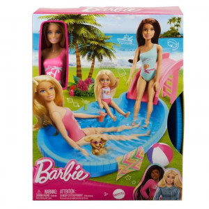 HRJ74 Set de joc Barbie „Odihna la piscina