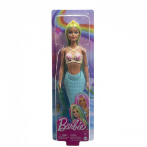HRR03 Papusa Barbie Dreamtopia Sirena cu par albastru  verde