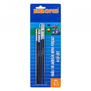 Set pensule 4buc (6,8,10,12) 50115_BR-522
