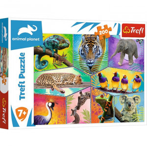 Trefl 13280 Puzzles - 200 - In an exotic world / Discovery Animal Planet