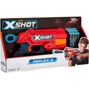 36433 Blaster X-SHOT EXCEL Reflex 6 ZURU, 12 cartuse