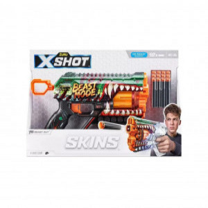 36561A Blaster X-SHOT SKINS GRIEFER, ZURU, 12 cartuse, 36561A Beast Out