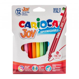 40531 Carioci CARIOCA Joy Paperboard Wallet 12pcs Felt Tip Pens