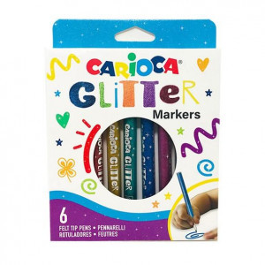 42190 Carioci CARIOCA Glitter Markers box 6 pcs