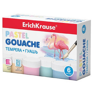 50540 Guas ErichKrause Pastel 6 colors by 20ml