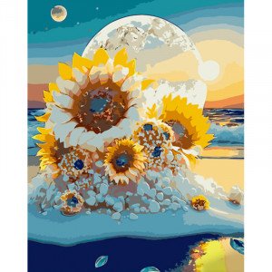 Pictura pe numere (GS1029) Floarea soarelui 40х50 см 