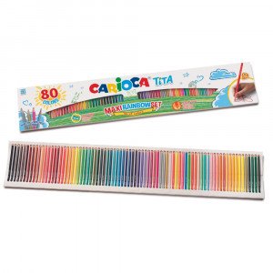 42890 Creioane colorate CARIOCA Tita Colored Pencils 80pcs