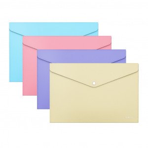 50322 Mapa-конверт на кнопке ErichKrause Matt Pastel, opaque, A4, assorted colors (12 pcs in a bag)