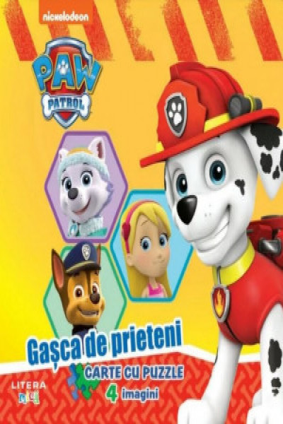 PAW Patrol PATRULA CATELUSILOR GASCA DE PRIETENI Carte Cu Rebus Carte