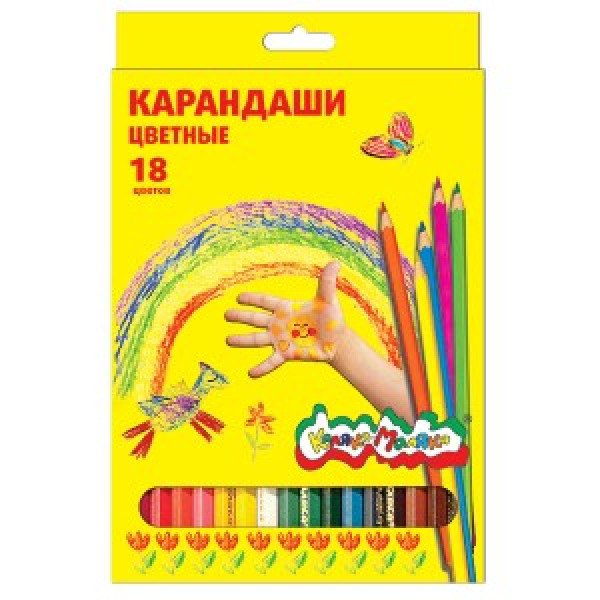 Set creioane color 18 cul  3+ Kaleaka-Maleaka