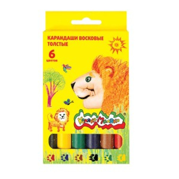 Set creioane colorate de ceara groase Kaleaka-Maleaka 6 cul  2+