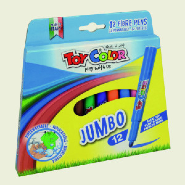 041 Carioci 12 cul superwashable Jumbo fibre pens