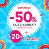 Librarius oferă cel mai mare sortiment de cărți și 50% reducere la a doua unitate din colecție!