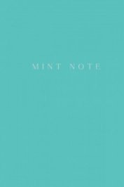 Mint Note. Стильный блокнот с мятными страницами