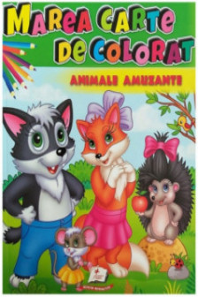 Marea carte de colorat Animale amuzante