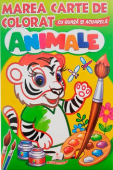 Marea carte de colorat Animale / Acuarela