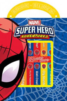 Marvel Spiderman Super Hero Adventures My First Library Board Book Block 12 Book Set Includes Characters from Avengers Endgame