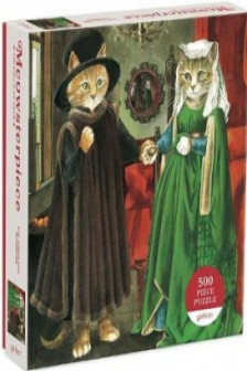 Meowsterpiece of Western Art: The Arnolfini Marriage 500 Piece Puzzle