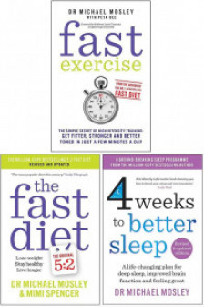 Michael Mosley 3 Books Collection Set (Fast Exercise The Fast Diet Fast Asleep)