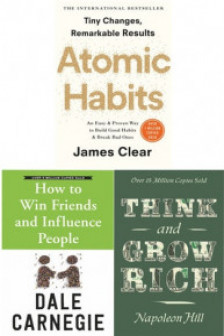 Atomic Habits How to Win Friends and Influence People Think and Grow Rich 3 Books Collection Set