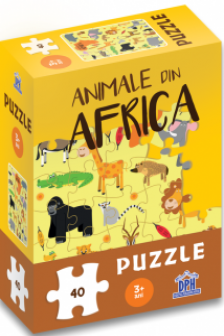 Animale din Africa: Puzzle