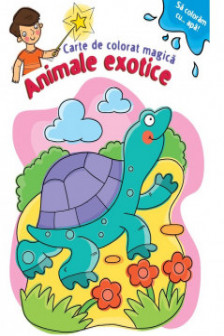 Animale exotice. Carte de colorat magica