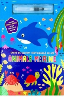 Animale marine carte de colorat reutilizabila cu apa