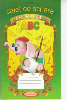 Caiet de scriere alfabetul