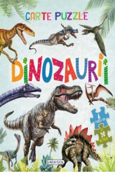 Carte cu 6 puzzle-uri  Dinozaurii