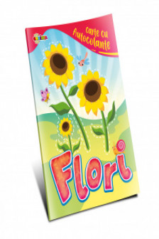 Carte cu autocolante : Flori