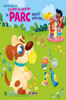 Carte cu ecopuzzle. Ce bine ne distram in  parc daca il pastram...