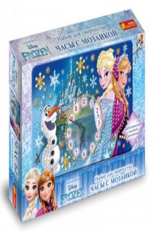 Часы с мозайкой: Frozen