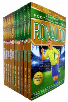 Classic Football Heroes Legend Series Collection 10 Books Set Ronaldo Maradona Figo Beckham Klinsm..