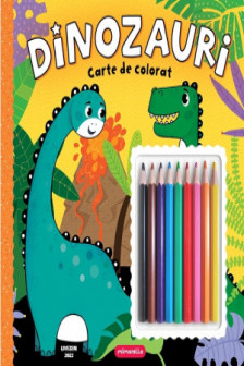 Dinozauri carte de colorat