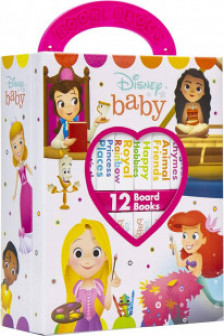 Disney Baby Princess Cinderella Belle Ariel and More! - My First Library Board Book Block 12 Book Set