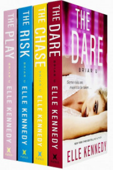 Elle Kennedy Briar U Series Collection 4 Books Set (The Chase The Risk The Play The Dare)