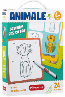 Joc educativ Animale Desenam pas cu pas