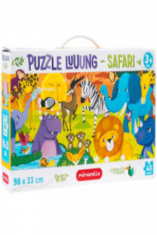 Joc educativ - Puzzle Lung Mimorello - Safari
