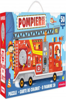 Joc educativ - Puzzle Mimorello - Pompierii