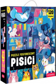 Puzzle Fosforescent Mimorello - Pisici