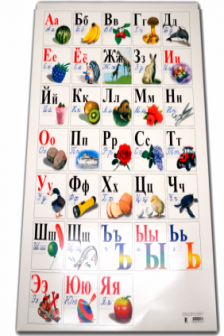 Poster Alfabetul cartonat rus