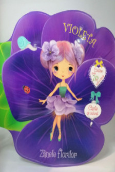 Zanele florilor Violeta carte de colorat